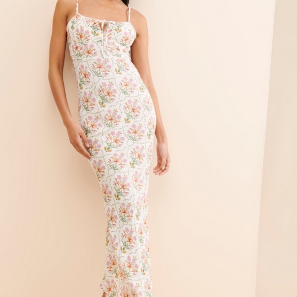 Favorite Daughter The One That Got Away Floral Slipdress White Mosaic - Picture 3 of 4